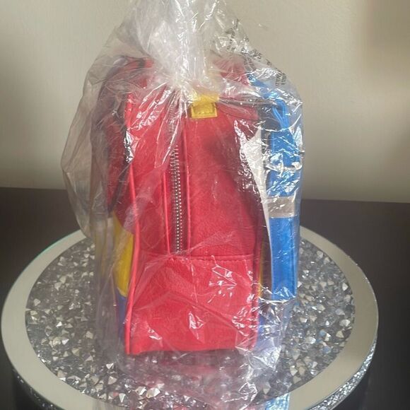 Loungefly Hello Kitty 45th Anniversary Stripes Convertible Mini Backpack kid new - Picture 6 of 16